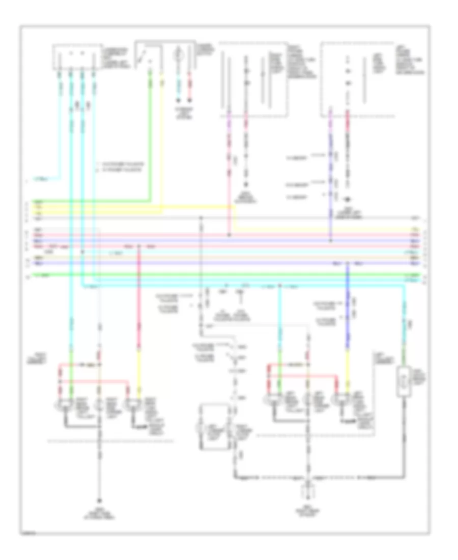 Exterior Lamps Wiring Diagram (2 of 4) for Honda Pilot EX 2012