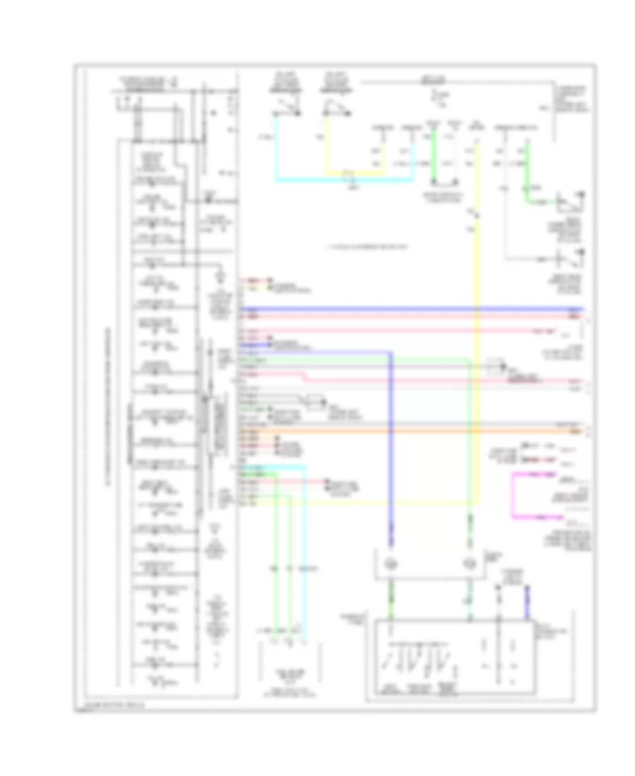 Instrument Cluster Wiring Diagram 1 of 2 for Honda Pilot EX 2012