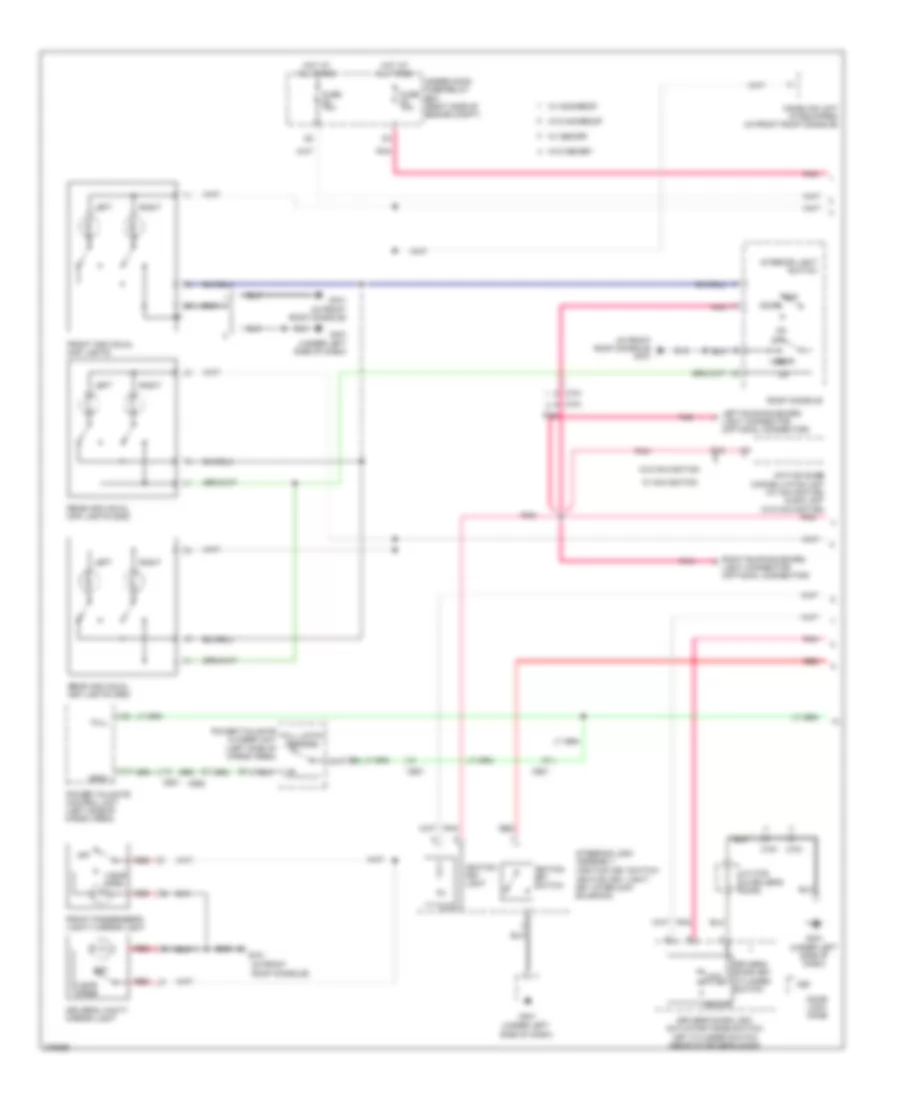 Courtesy Lamps Wiring Diagram 1 of 2 for Honda Pilot EX 2012
