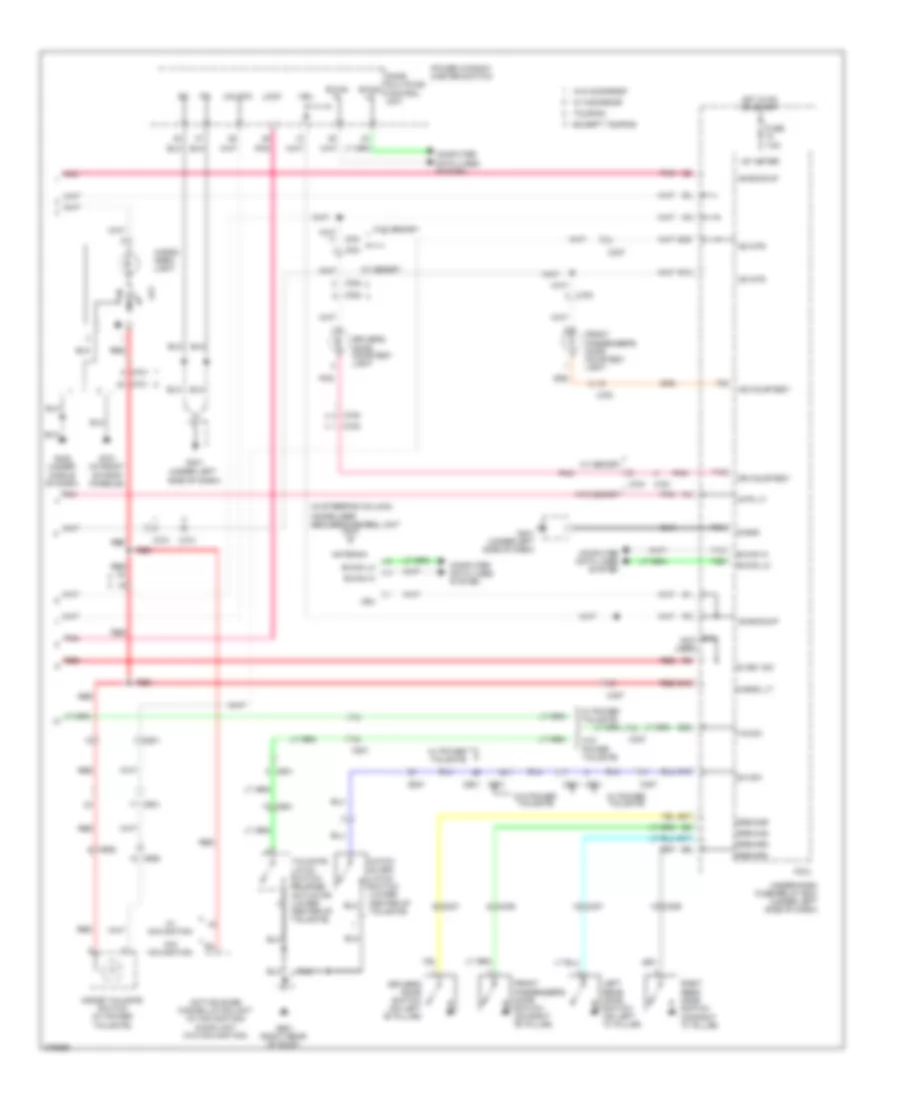 Courtesy Lamps Wiring Diagram 2 of 2 for Honda Pilot EX 2012