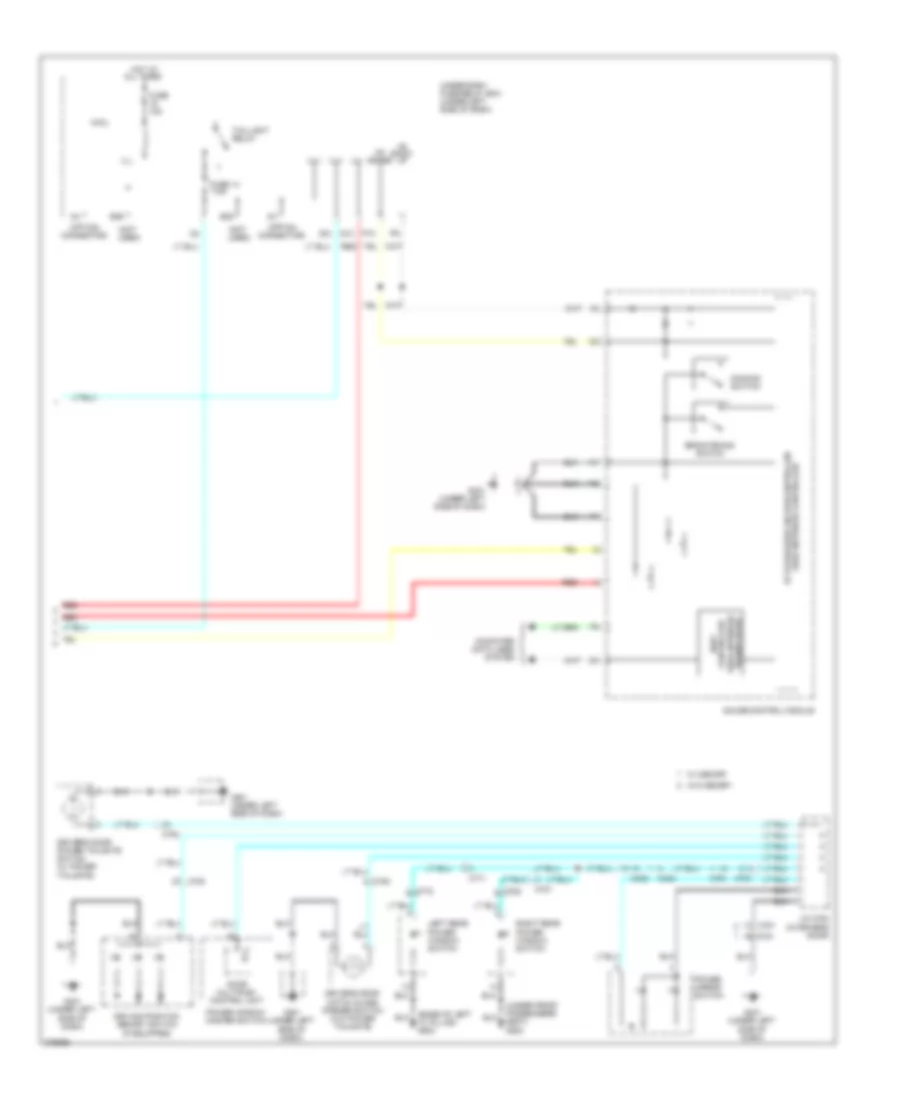Instrument Illumination Wiring Diagram 3 of 3 for Honda Pilot EX 2012