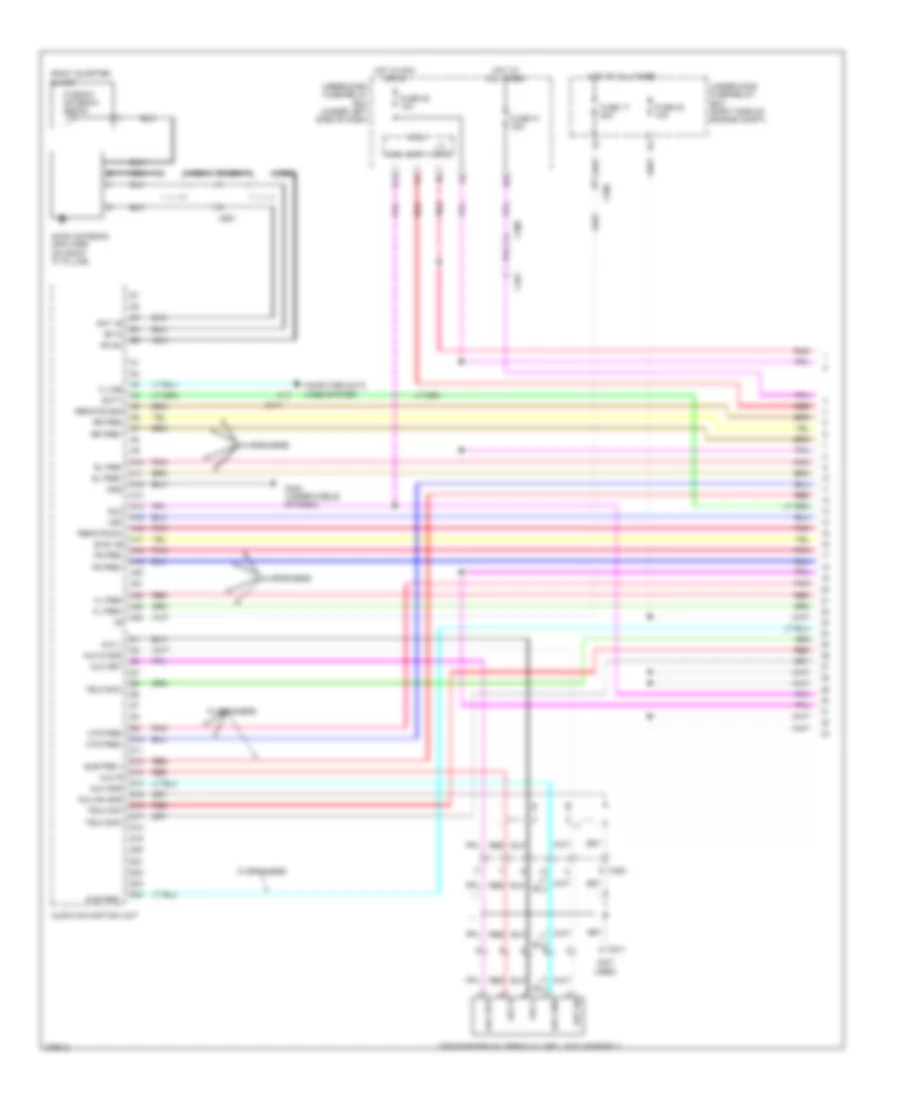 Navigation Wiring Diagram 1 of 6 for Honda Pilot EX 2012