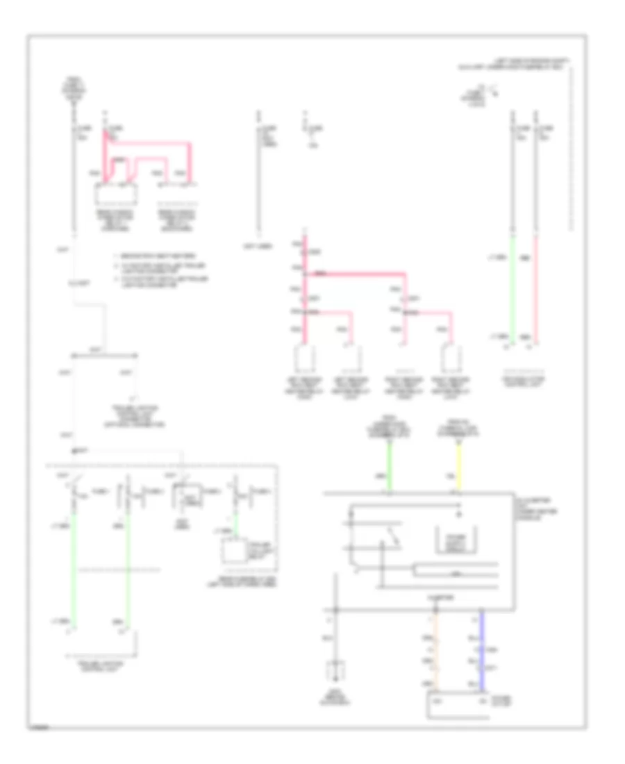 Power Distribution Wiring Diagram (3 of 9) for Honda Pilot EX 2012