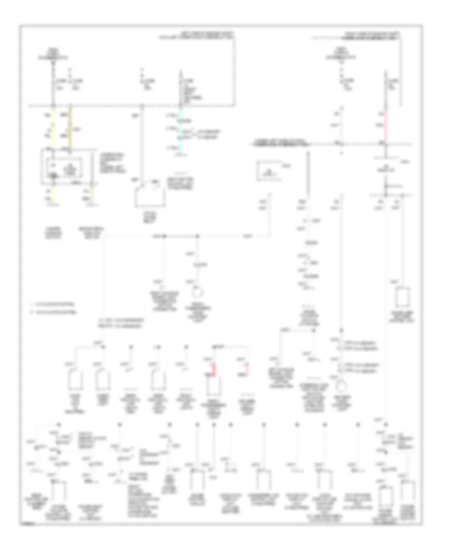Power Distribution Wiring Diagram 4 of 9 for Honda Pilot EX 2012