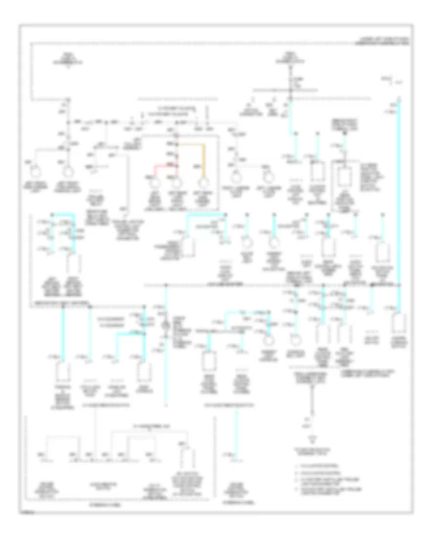Power Distribution Wiring Diagram (6 of 9) for Honda Pilot EX 2012