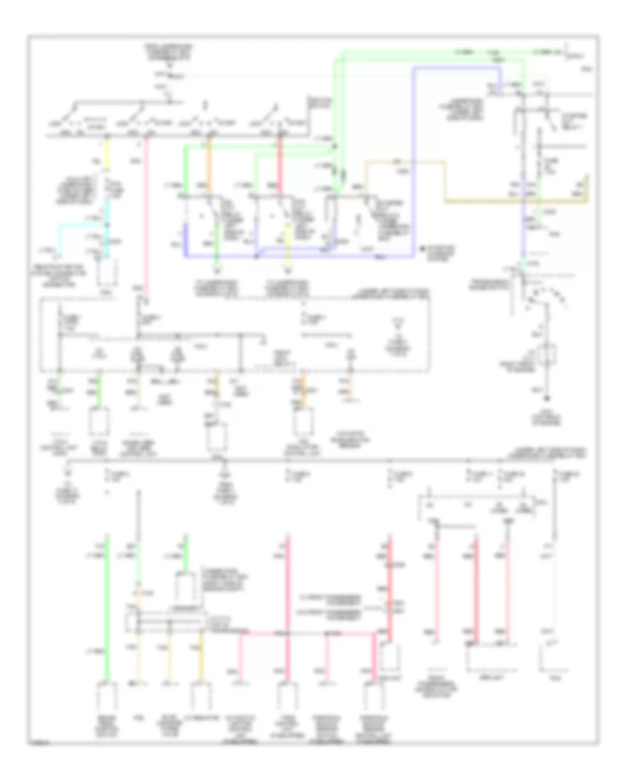 Power Distribution Wiring Diagram (7 of 9) for Honda Pilot EX 2012