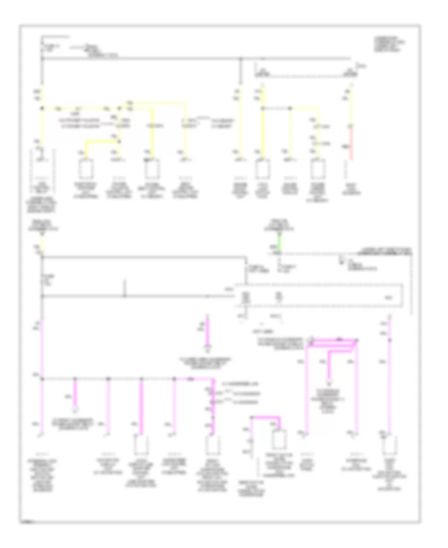 Power Distribution Wiring Diagram (8 of 9) for Honda Pilot EX 2012