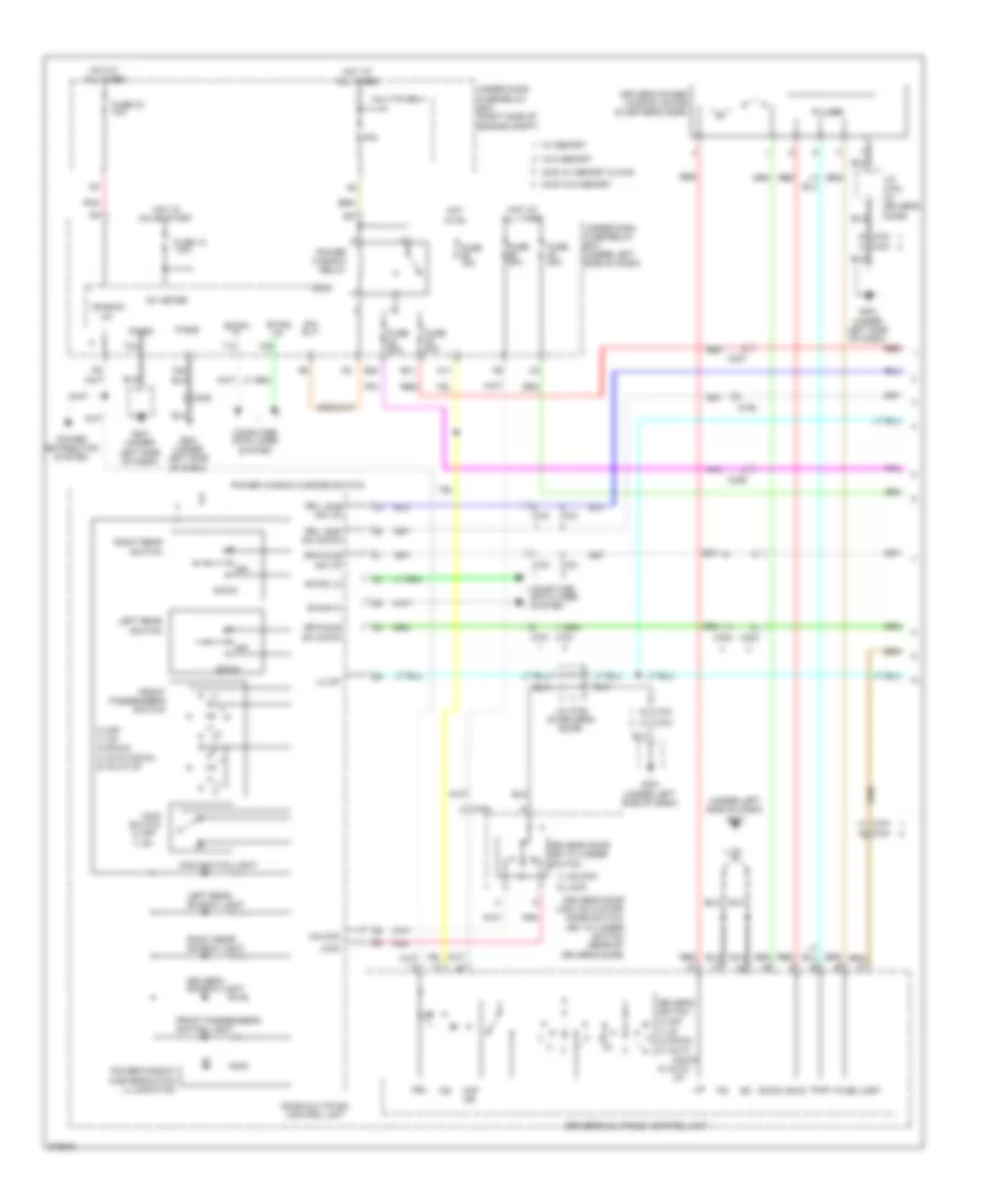Power Windows Wiring Diagram 1 of 2 for Honda Pilot EX 2012