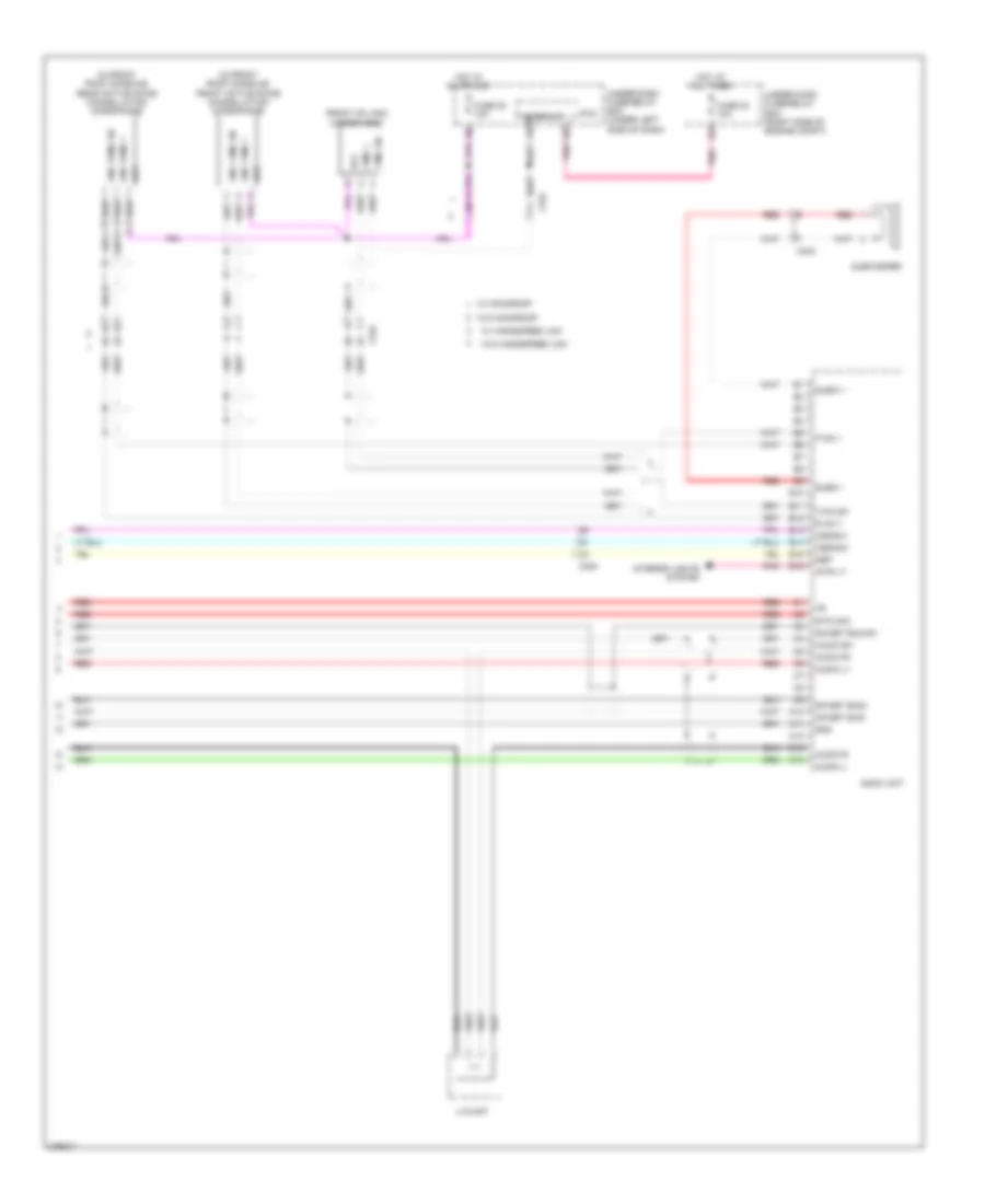 Base Radio Wiring Diagram (3 of 3) for Honda Pilot EX 2012