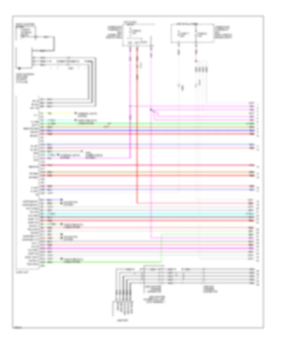 Premium Radio Wiring Diagram, without Navigation (1 of 5) for Honda Pilot EX 2012