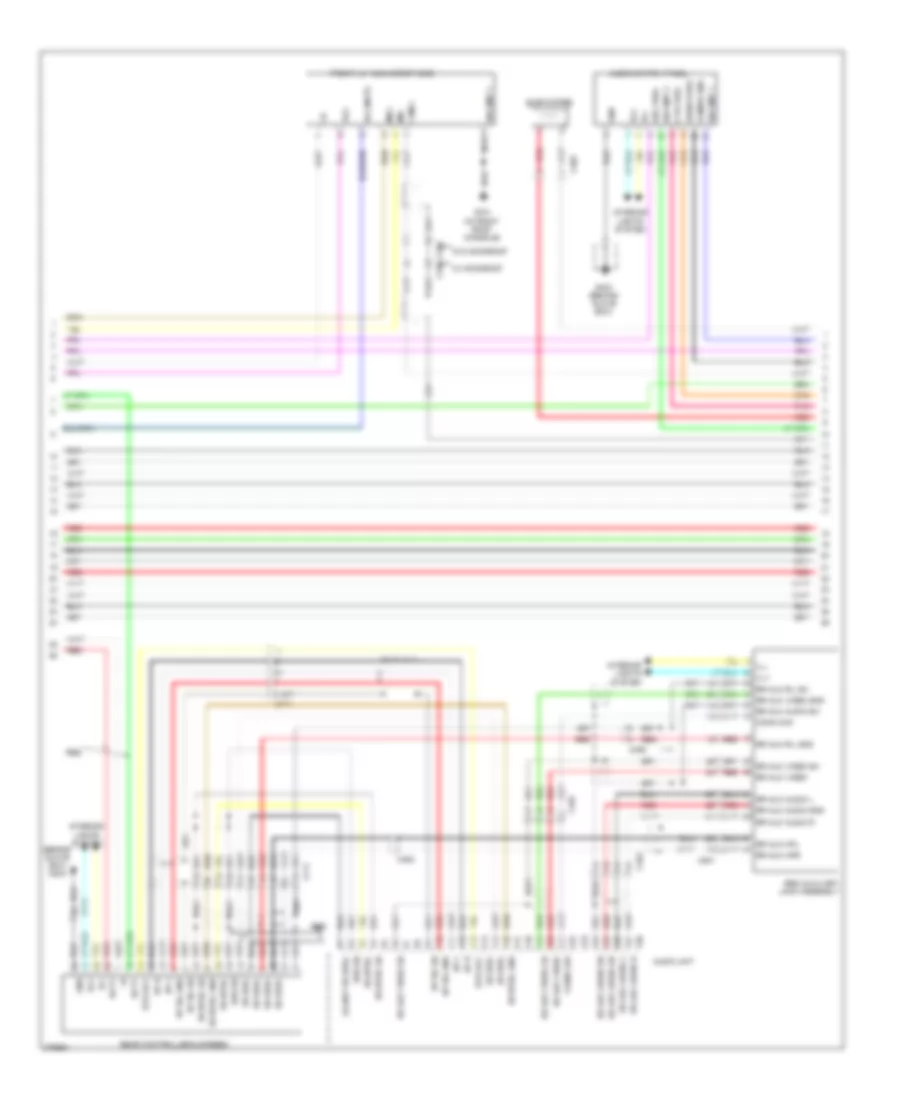 Premium Radio Wiring Diagram, without Navigation (4 of 5) for Honda Pilot EX 2012