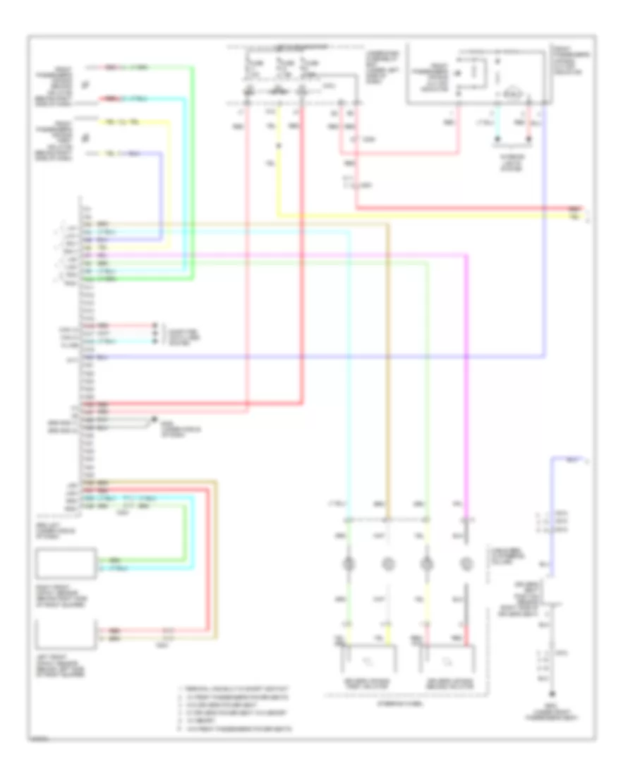Supplemental Restraints Wiring Diagram 1 of 3 for Honda Pilot EX 2012