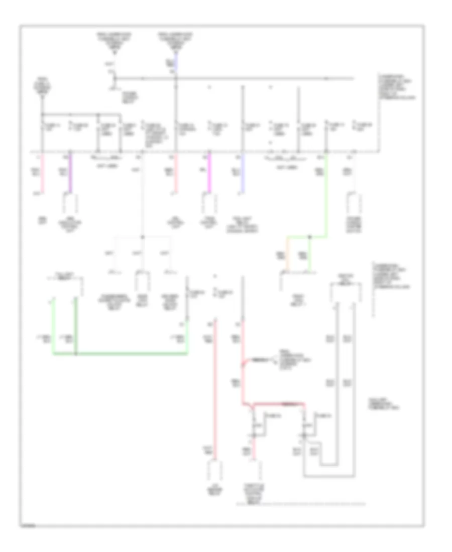Power Distribution Wiring Diagram 3 of 3 for Honda Fit 2008