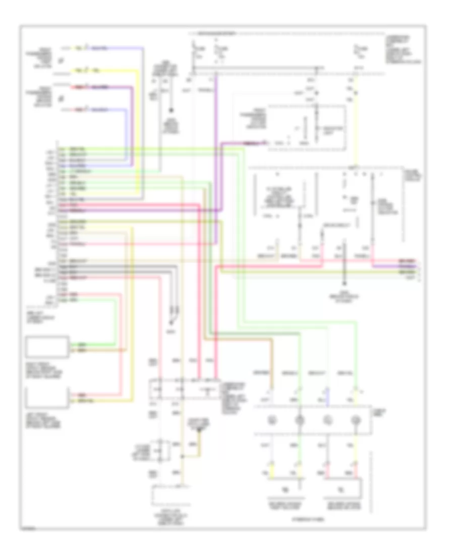 Supplemental Restraints Wiring Diagram 1 of 3 for Honda Fit 2008