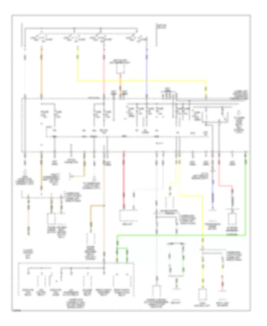 Power Distribution Wiring Diagram 3 of 3 for Honda CR V LX 2009