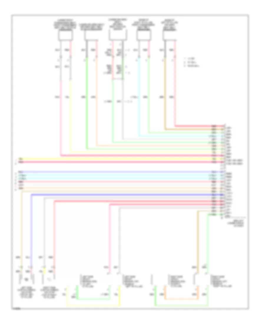 Supplemental Restraints Wiring Diagram (4 of 4) for Honda CR-V LX 2009