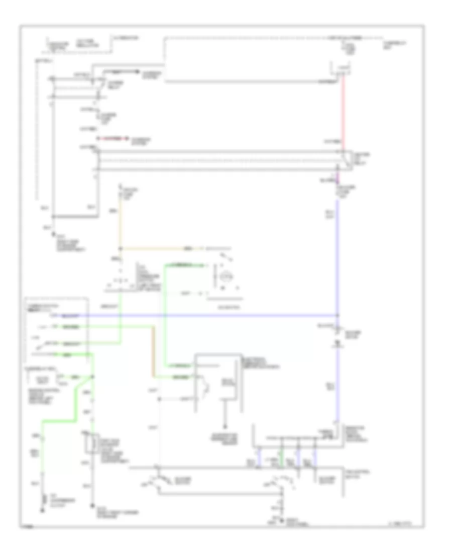 2 6L A C Wiring Diagram Late Production for Honda Passport DX 1995