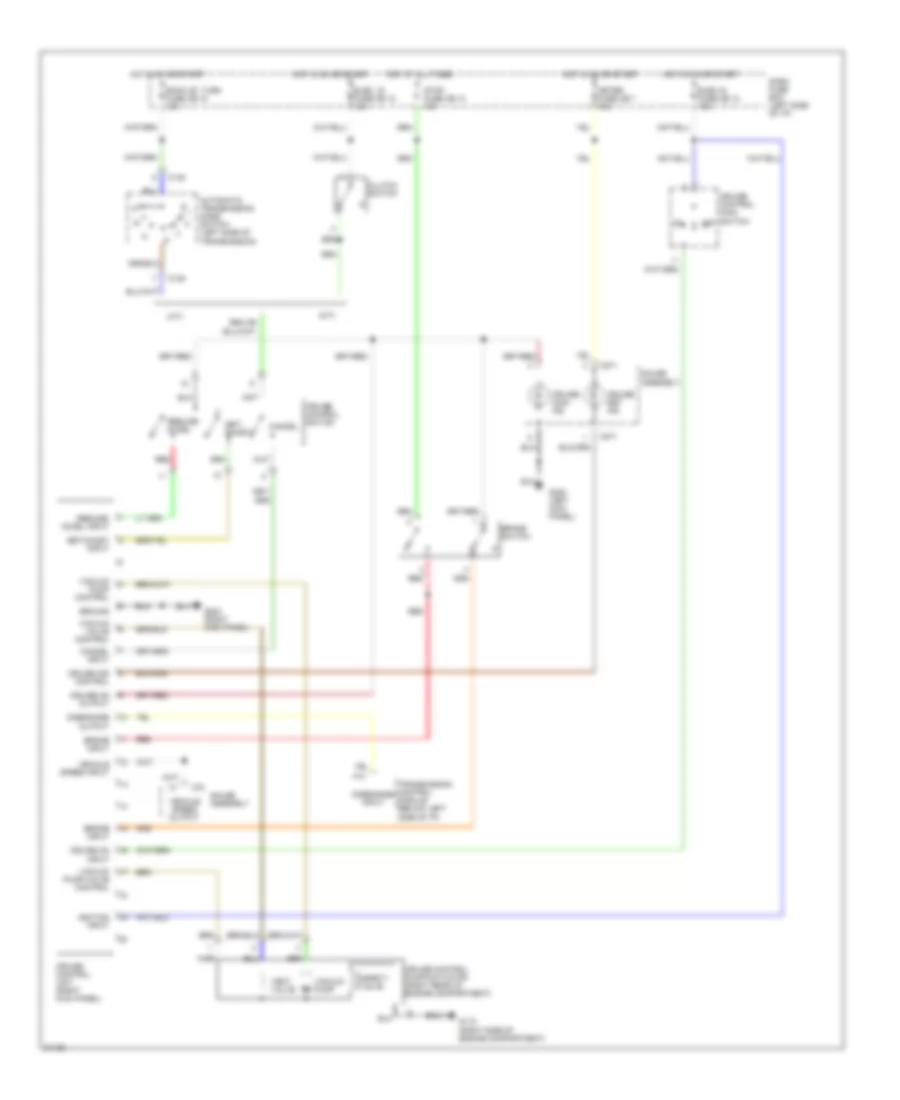 Cruise Control Wiring Diagram, Late Production for Honda Passport DX 1995