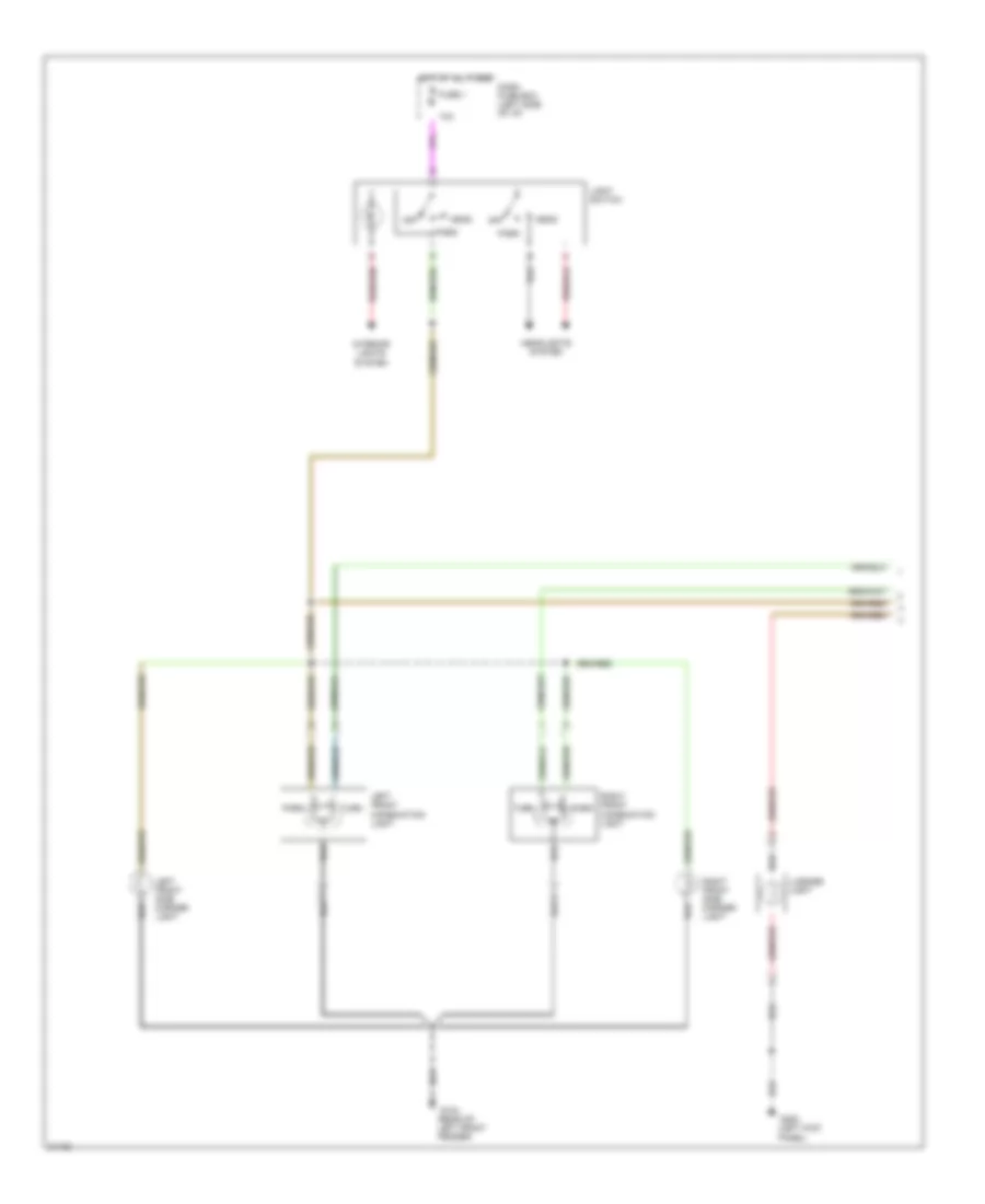 Exterior Lamps Wiring Diagram, Early Production (1 of 2) for Honda Passport DX 1995