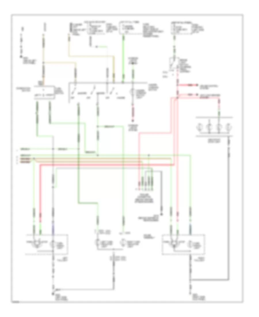 Exterior Lamps Wiring Diagram, Late Production (2 of 2) for Honda Passport DX 1995