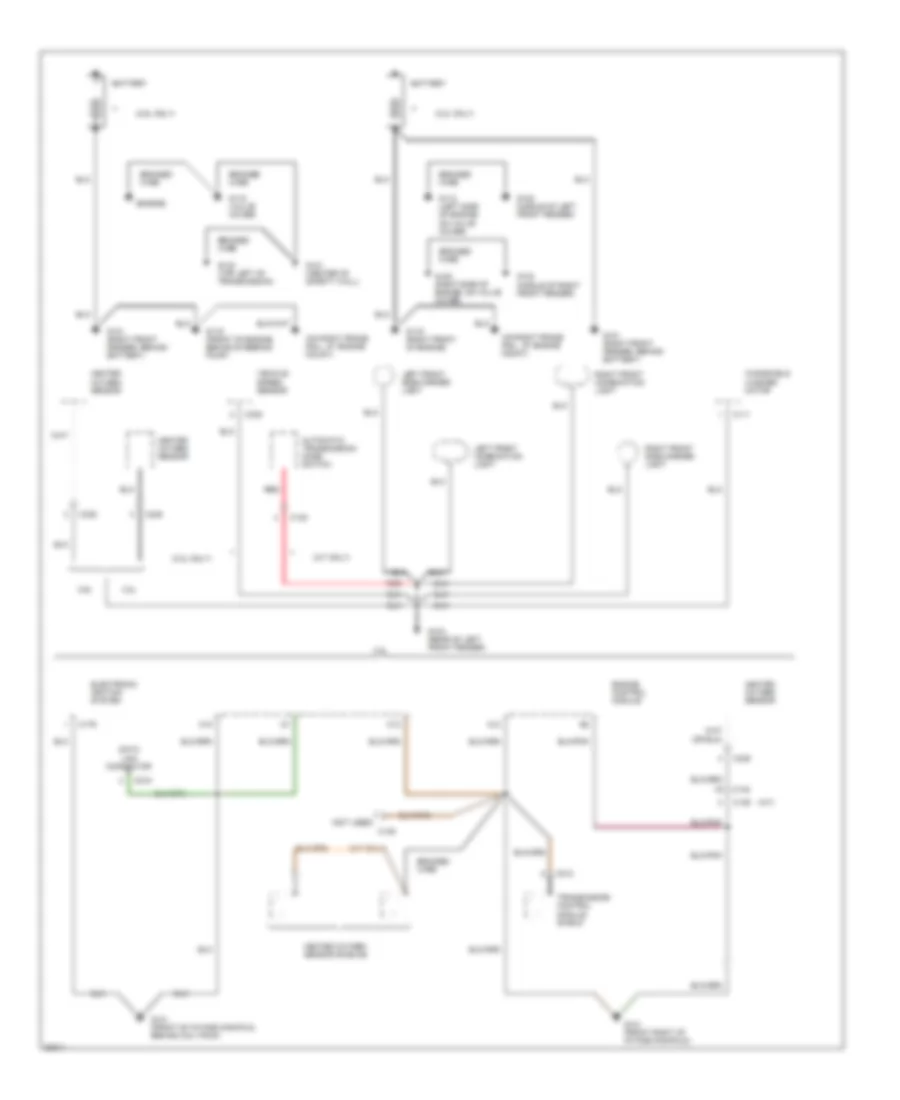 Ground Distribution Wiring Diagram Early Production 1 of 4 for Honda Passport DX 1995