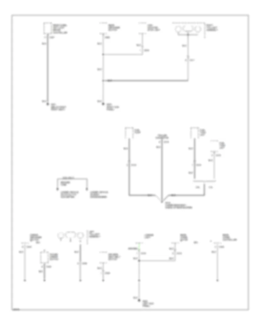 Ground Distribution Wiring Diagram, Early Production (4 of 4) for Honda Passport DX 1995