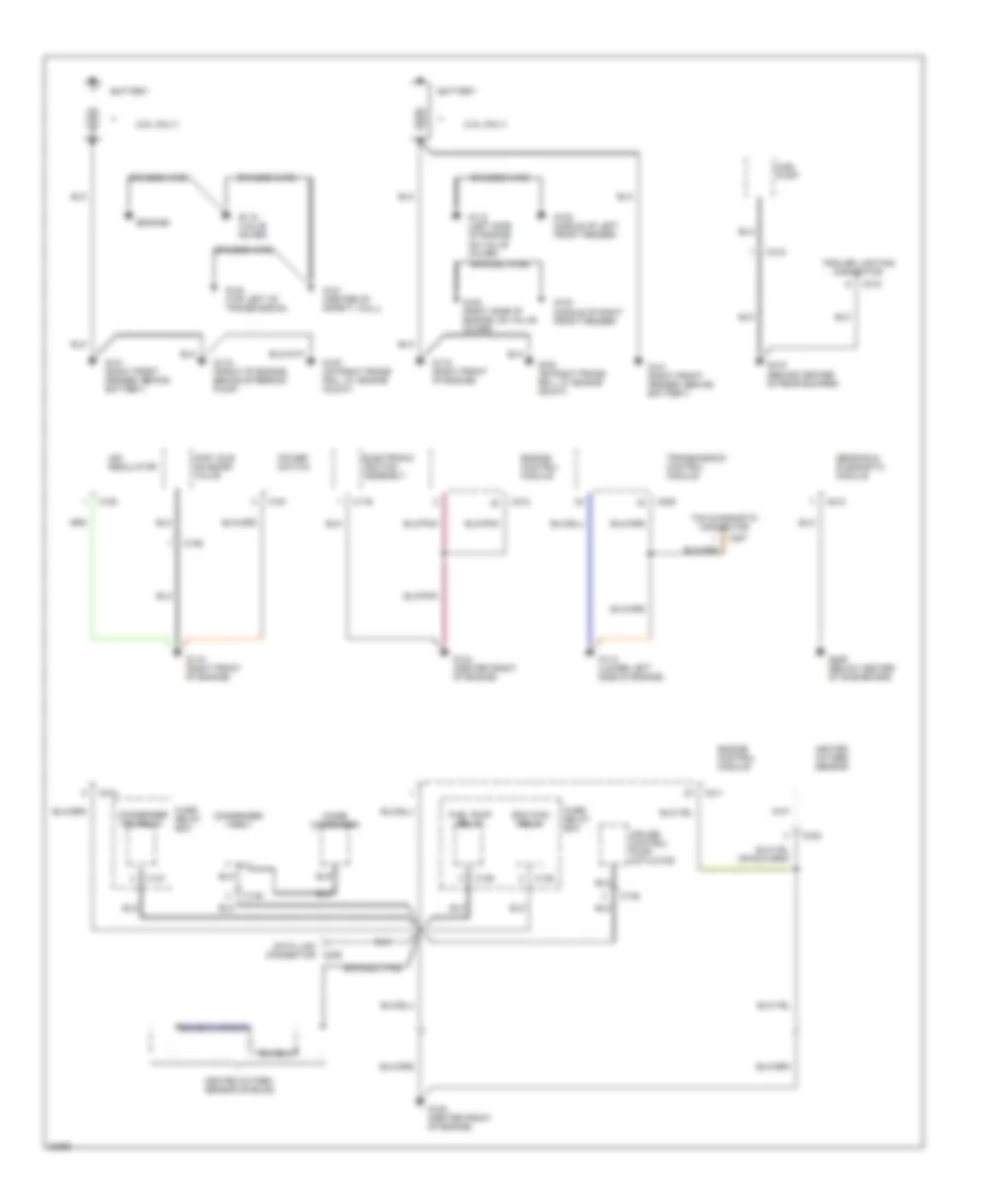 Ground Distribution Wiring Diagram, Late Production (1 of 3) for Honda Passport DX 1995
