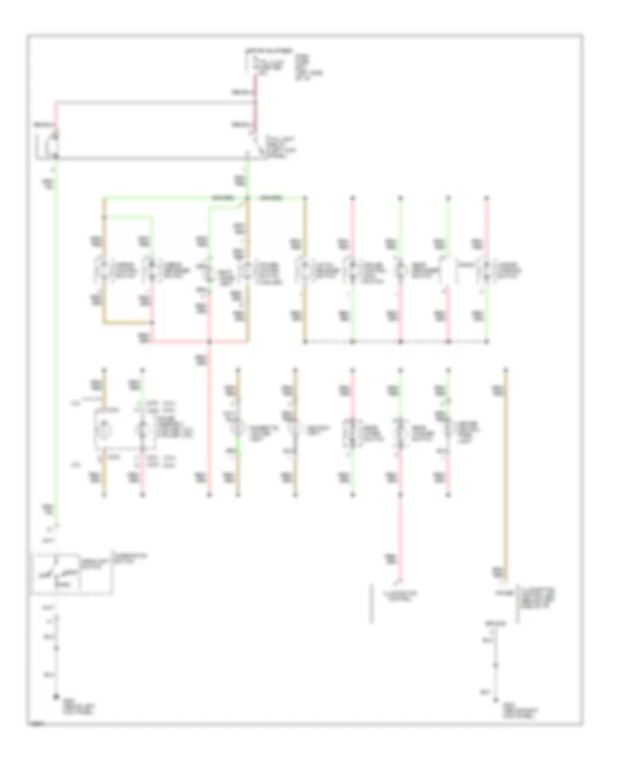 Interior Light Wiring Diagram, Late Production (2 of 2) for Honda Passport DX 1995