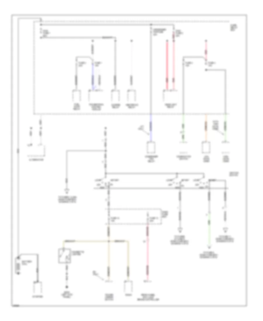 Power Distribution Wiring Diagram Early Production 1 of 5 for Honda Passport DX 1995
