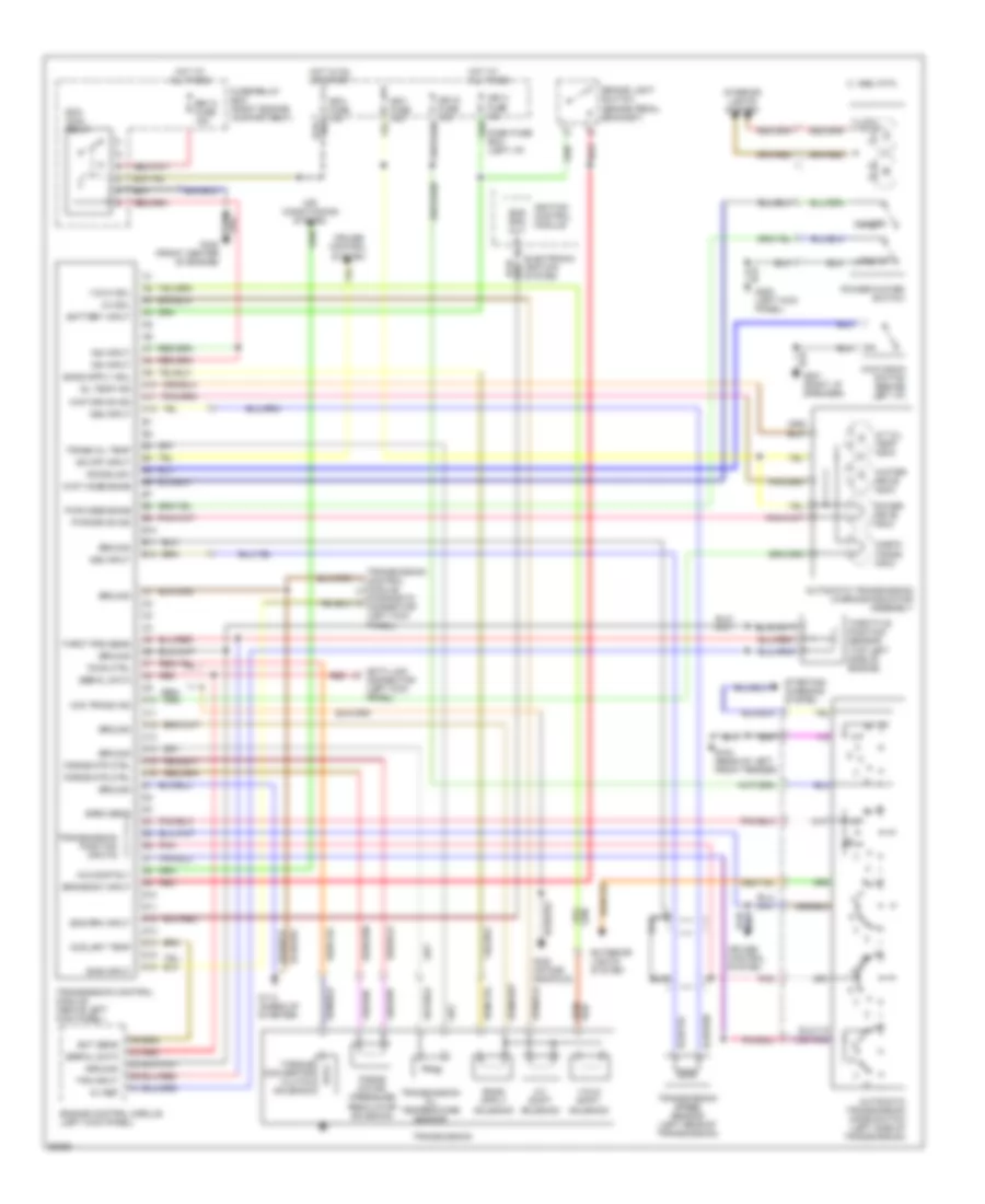 3 2L Transmission Wiring Diagram Late Production for Honda Passport DX 1995