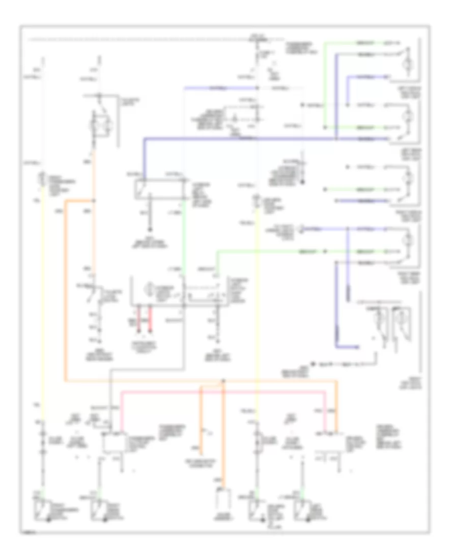 Courtesy Lamps Wiring Diagram 1 of 2 for Honda Pilot LX 2004