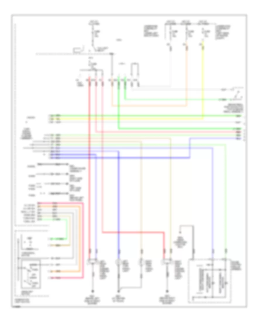 Exterior Lamps Wiring Diagram 1 of 2 for Honda Civic DX 2006