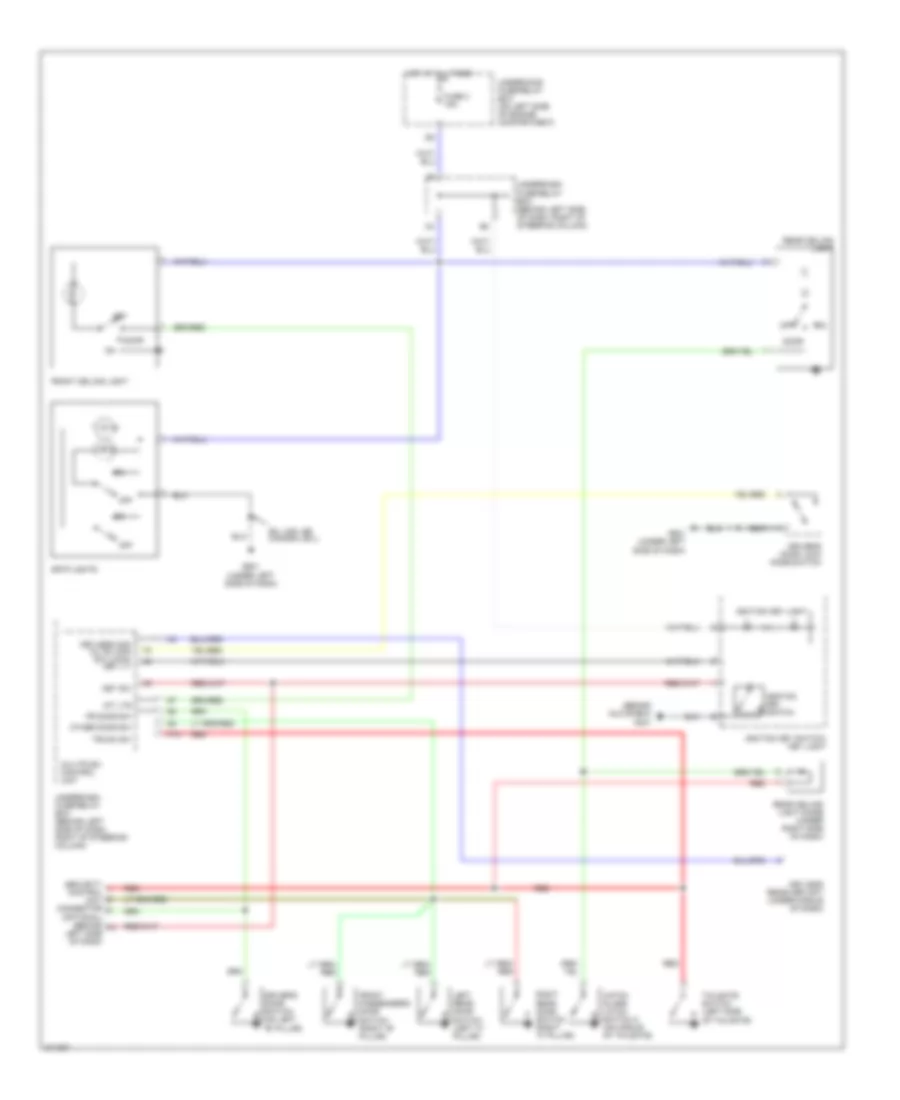 Courtesy Lamps Wiring Diagram for Honda CR V SE 2005