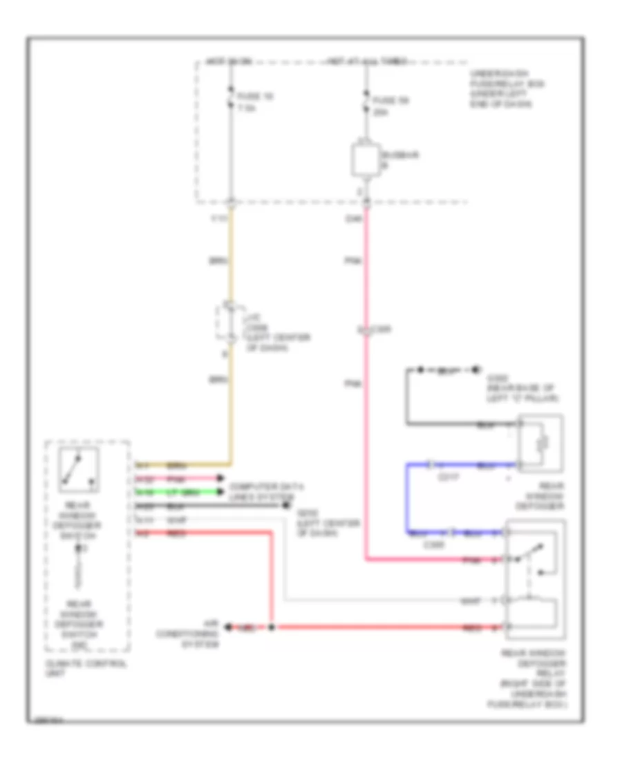 Defoggers Wiring Diagram Electric Vehicle for Honda Fit EV 2014