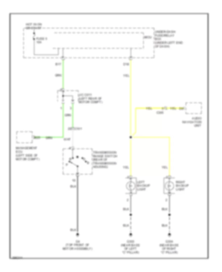 Backup Lamps Wiring Diagram Electric Vehicle for Honda Fit EV 2014