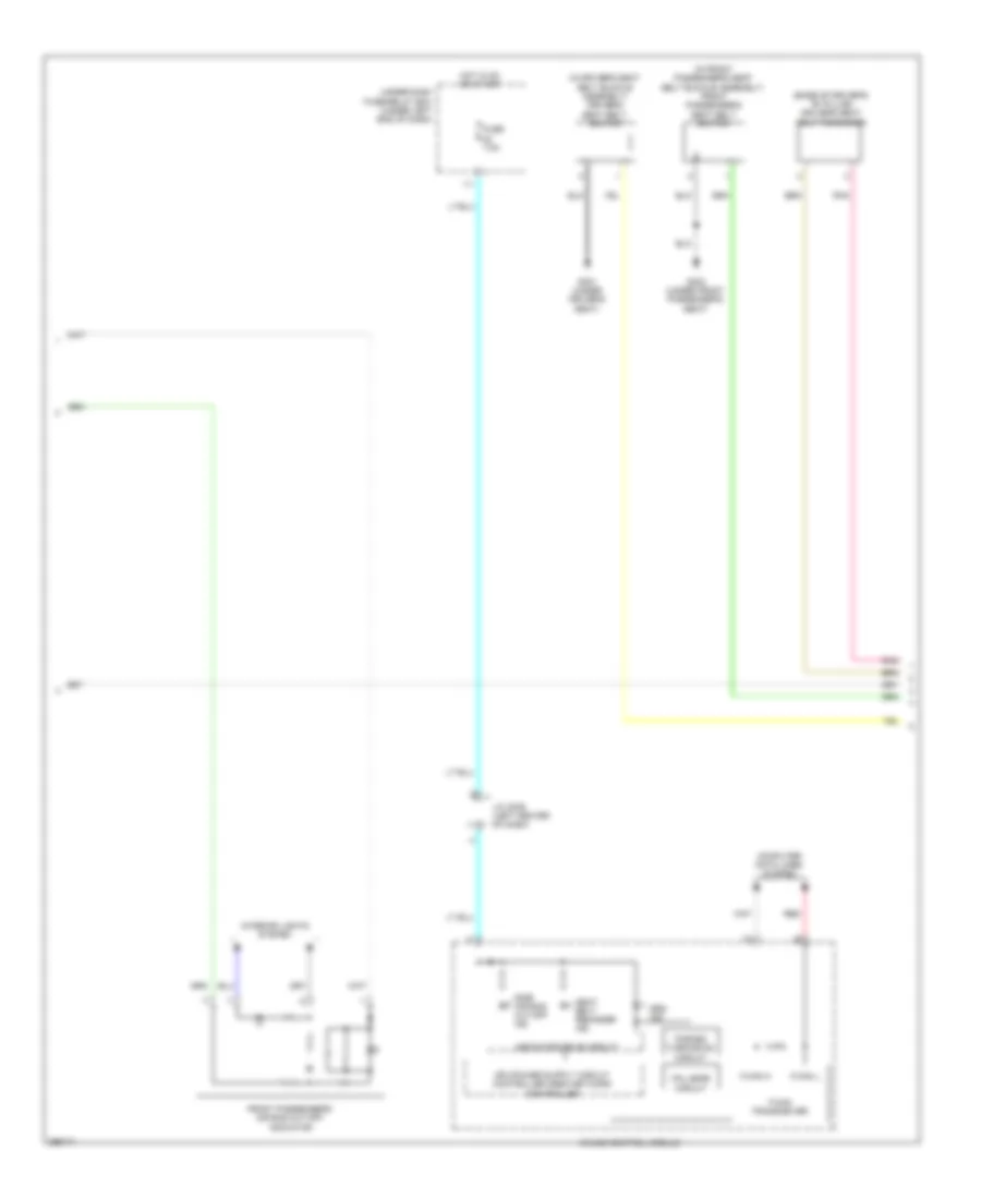 Supplemental Restraints Wiring Diagram, Electric Vehicle (3 of 4) for Honda Fit EV 2014