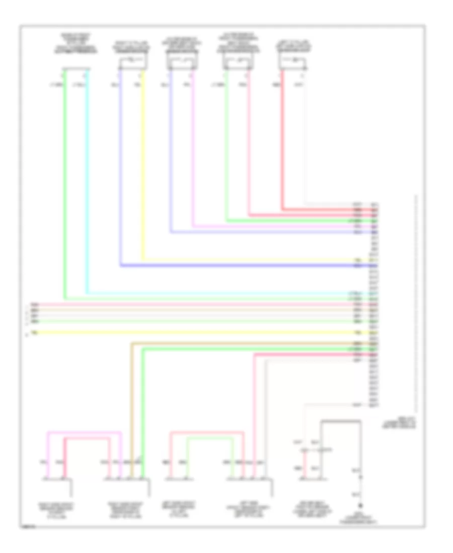 Supplemental Restraints Wiring Diagram, Electric Vehicle (4 of 4) for Honda Fit EV 2014