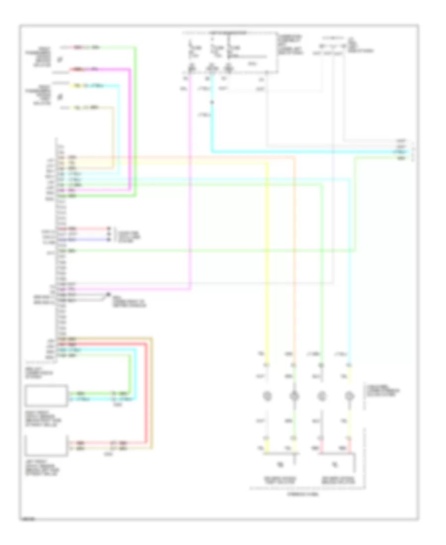 Supplemental Restraints Wiring Diagram, Except Electric Vehicle (1 of 3) for Honda Fit EV 2014
