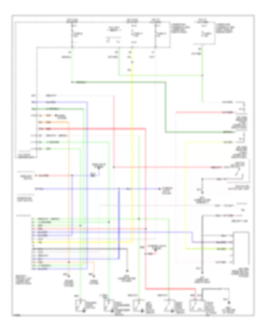 Forced Entry Wiring Diagram Except Hatchback  Hybrid for Honda Civic DX 2004