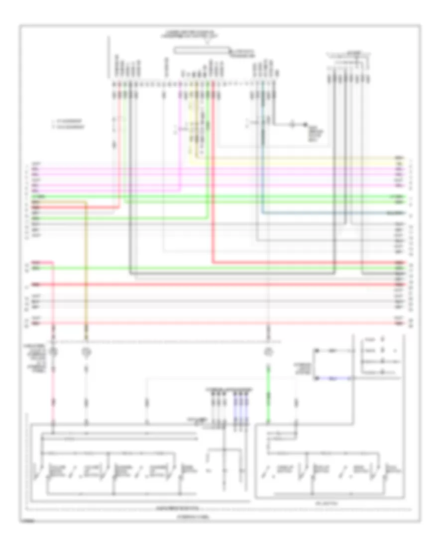 Premium Radio Wiring Diagram, without Navigation (3 of 5) for Honda Pilot LX 2012