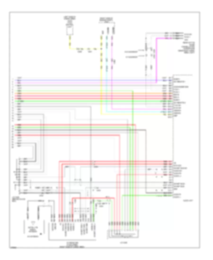Premium Radio Wiring Diagram, without Navigation (5 of 5) for Honda Pilot LX 2012