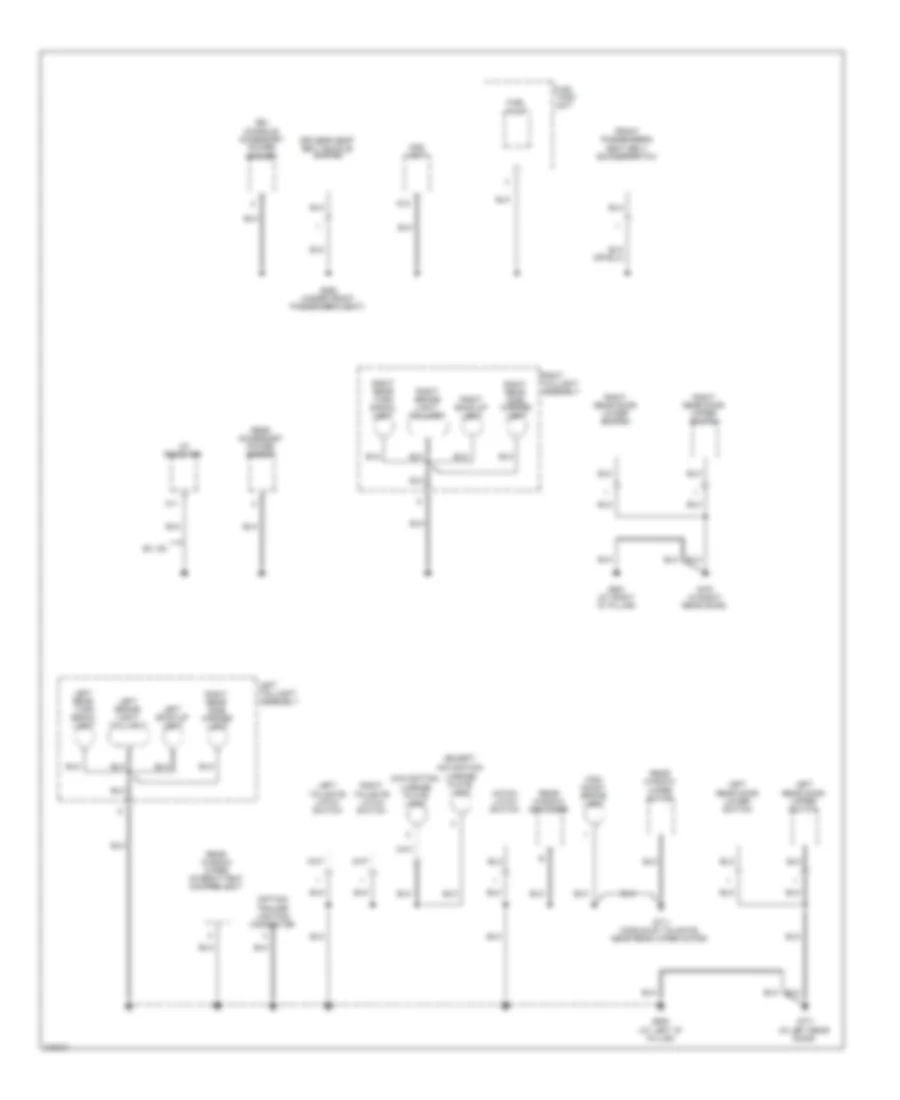 Ground Distribution Wiring Diagram 4 of 4 for Honda Element EX 2009