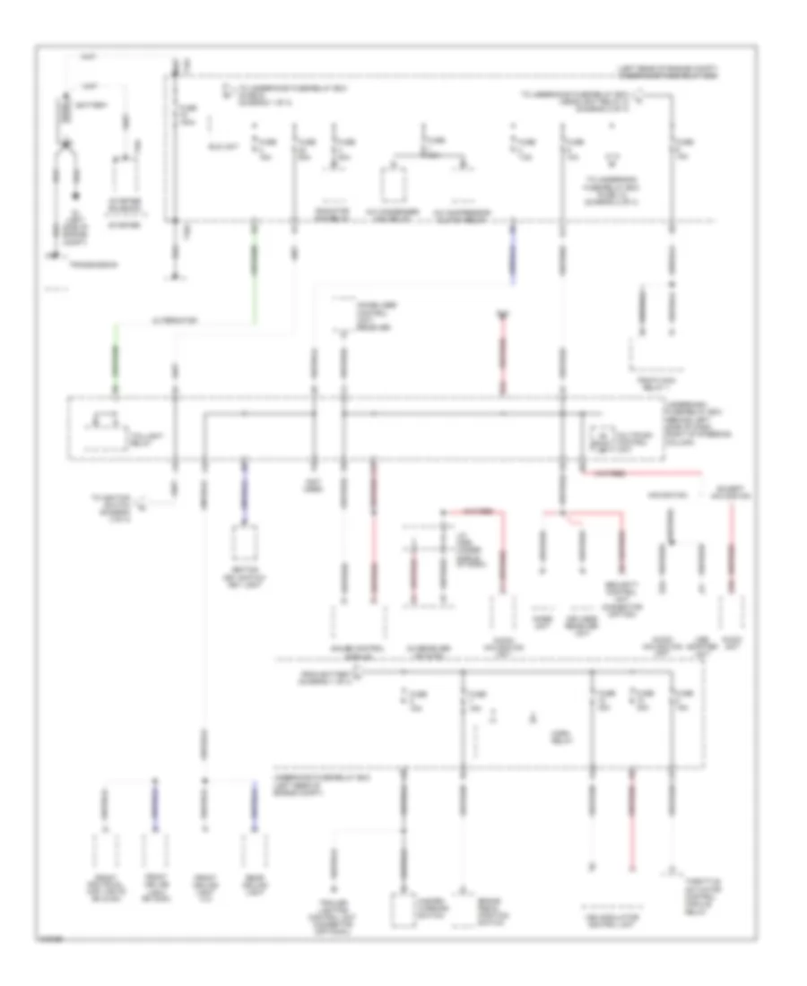 Power Distribution Wiring Diagram 1 of 4 for Honda Element EX 2009