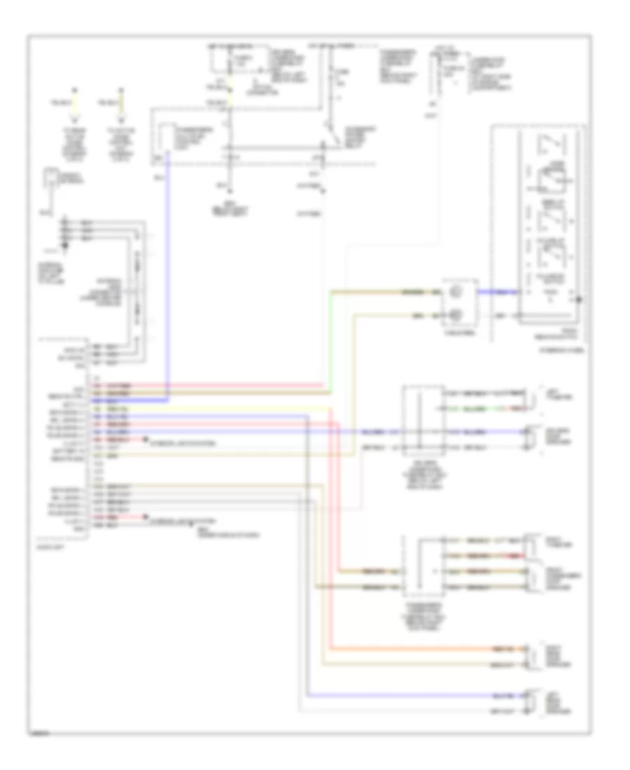 Radio Wiring Diagram EX L without Navigation 1 of 2 for Honda Pilot EX 2007