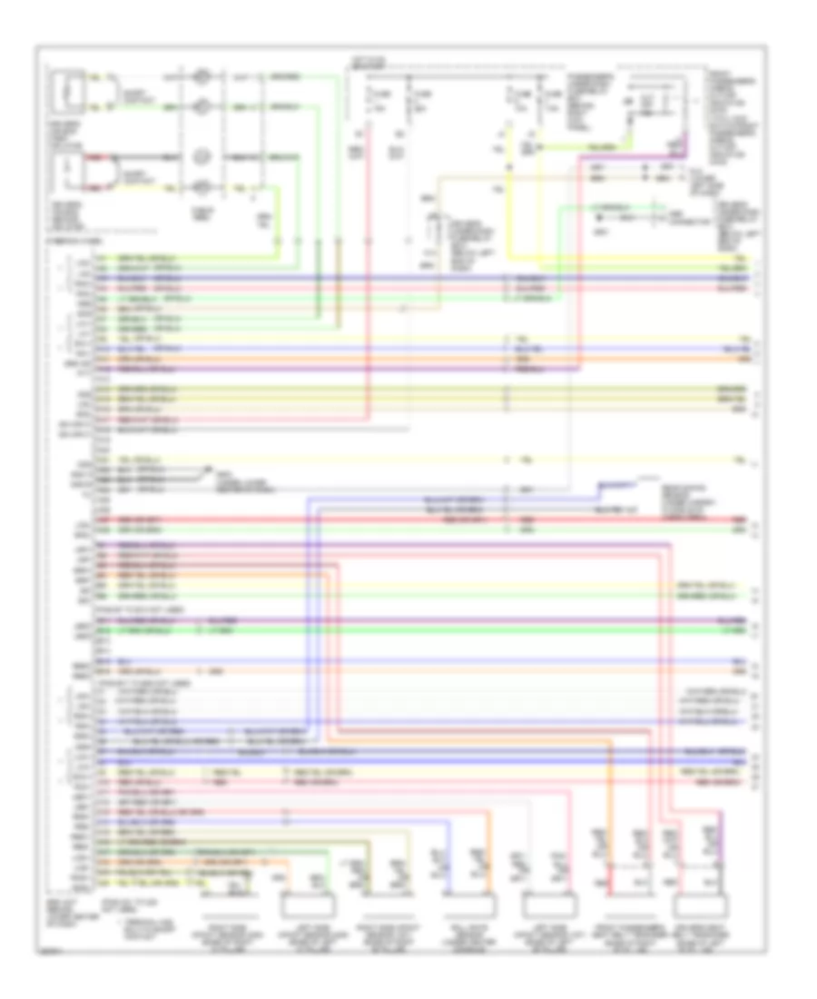 Supplemental Restraints Wiring Diagram 1 of 2 for Honda Pilot EX 2007