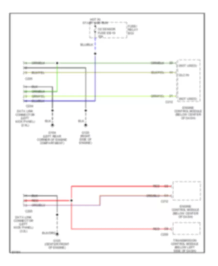 Computer Data Lines Late Production for Honda Passport LX 1995