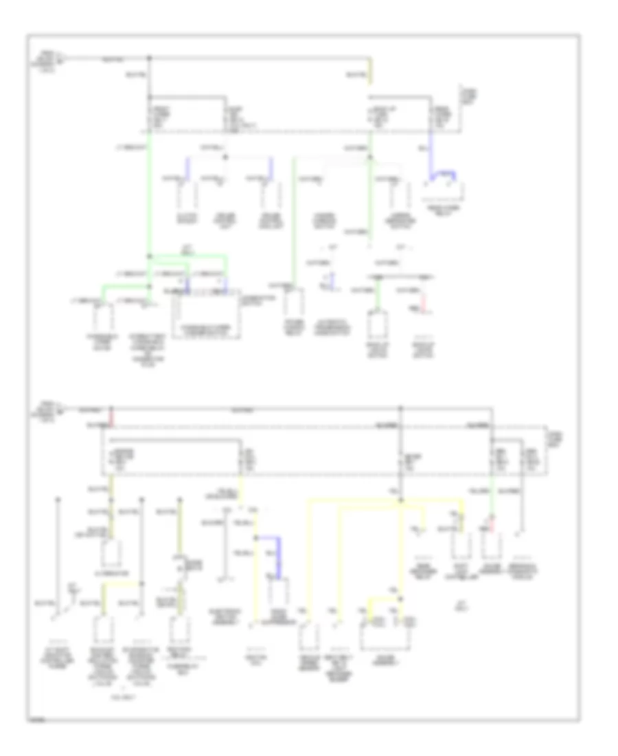 Power Distribution Wiring Diagram Late Production 3 of 3 for Honda Passport LX 1995