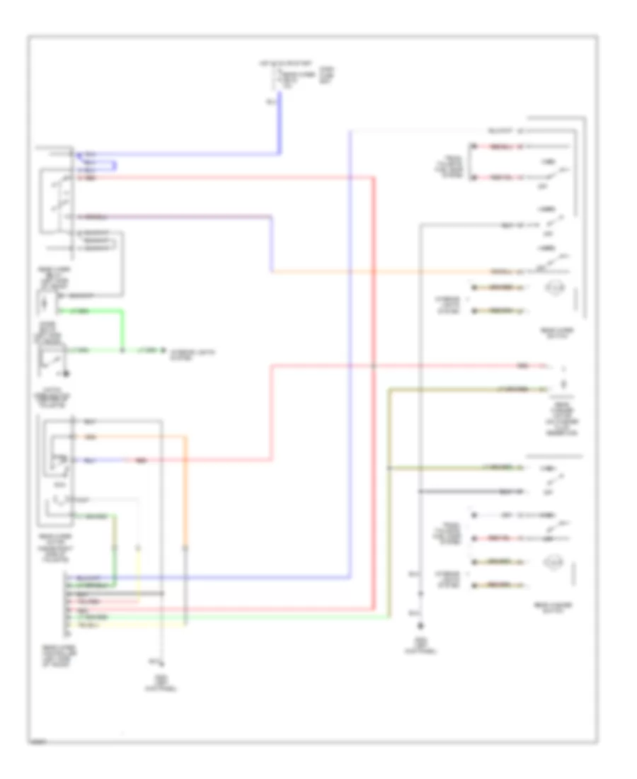 Электросхема заднего стеклоочистителя и омывателя стекла, Посол Рестайлинга для Honda Passport LX 1995