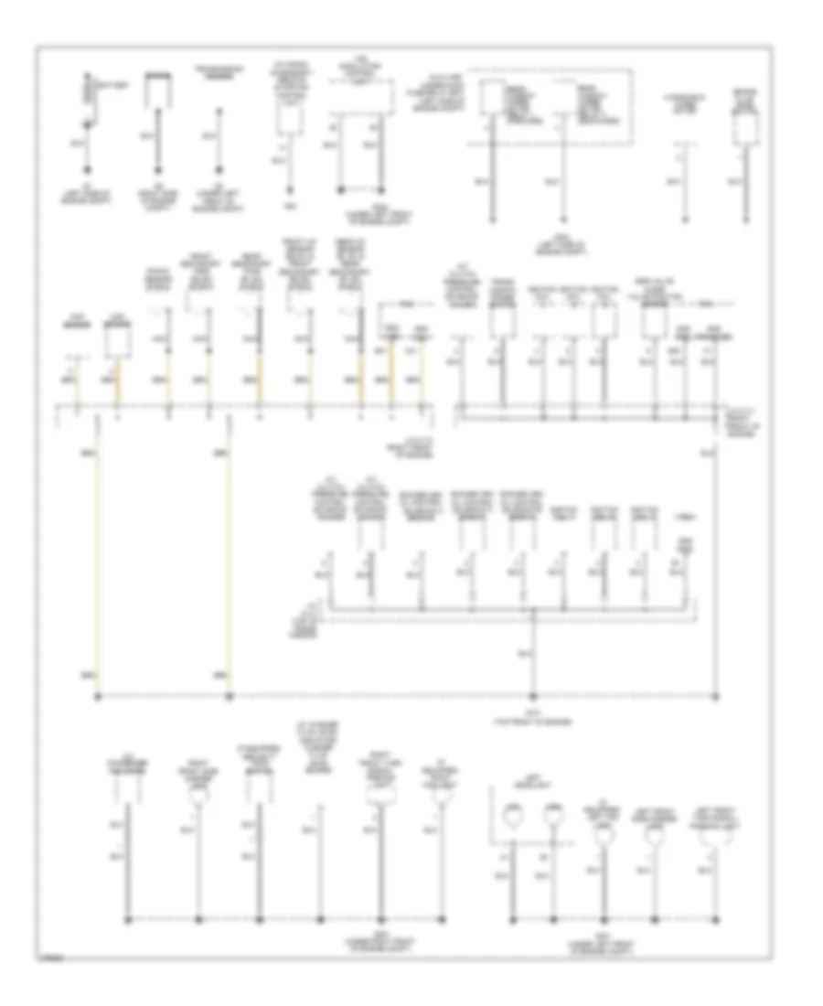 Ground Distribution Wiring Diagram 1 of 5 for Honda Pilot Touring 2012