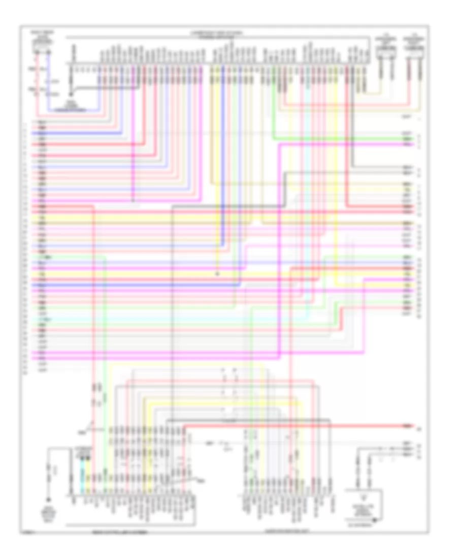 Navigation Wiring Diagram (3 of 6) for Honda Pilot Touring 2012